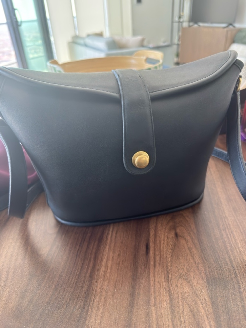 Vintage Coach Binoculars Bag in Black